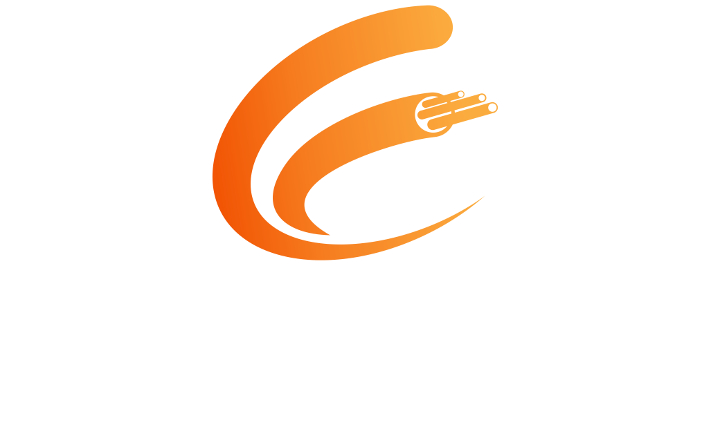 Crosstown Fiber Logo White